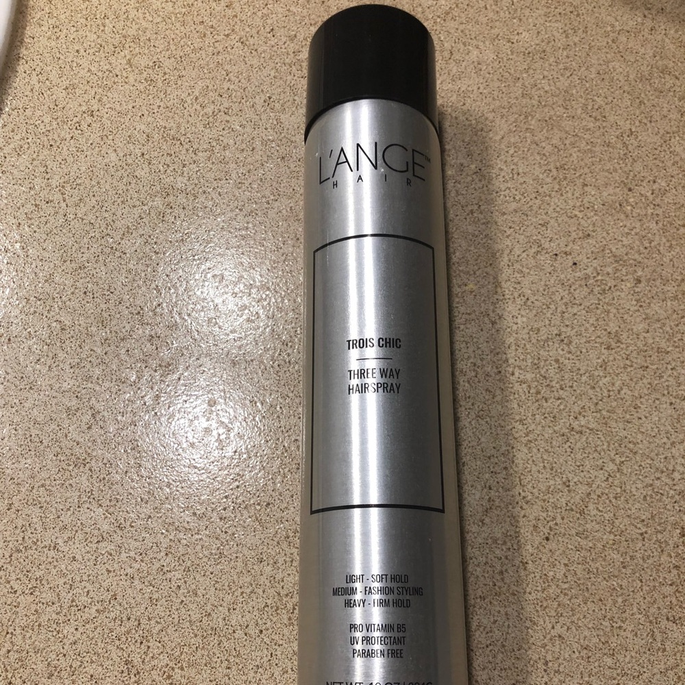 L’ange Marula Oil and Trois Chic Hairspray